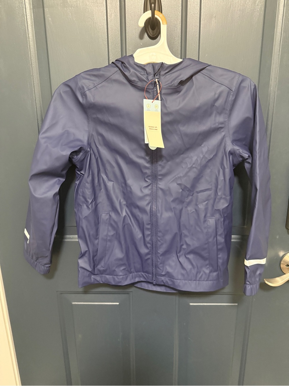 Cat & Jack Kids Hooded Raincoat - Navy